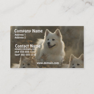Samoyed-Hundezucht-Visitenkarte Visitenkarte