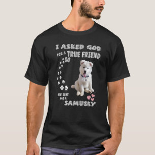 Samoyed Husky Mix Quote Mama Vater Kostüm Niedlich T-Shirt