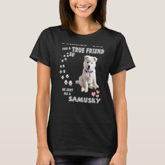 Samoyed Husky Mix Quote Mama Vater Kostüm Niedlich T-Shirt