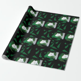 Samoyed in a Garden; Geschenk Wrap Geschenkpapier