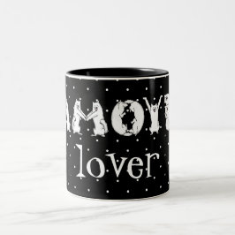 Samoyed in Samoyed Dog Letters geschrieben Zweifarbige Tasse