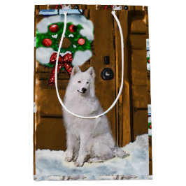 Samoyed Liebhaber Weihnachten Mittlere Geschenktüte