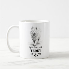 Samoyed Life ist besser mit dem benutzerdefinierte Kaffeetasse