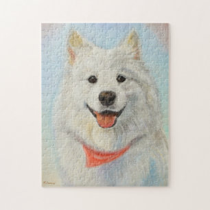 Samoyed-Malerei Puzzle