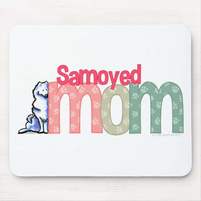 Samoyed Mama Mousepad (Vorne)