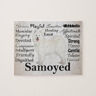 Samoyed-Merkmal-Puzzlespiel Puzzle