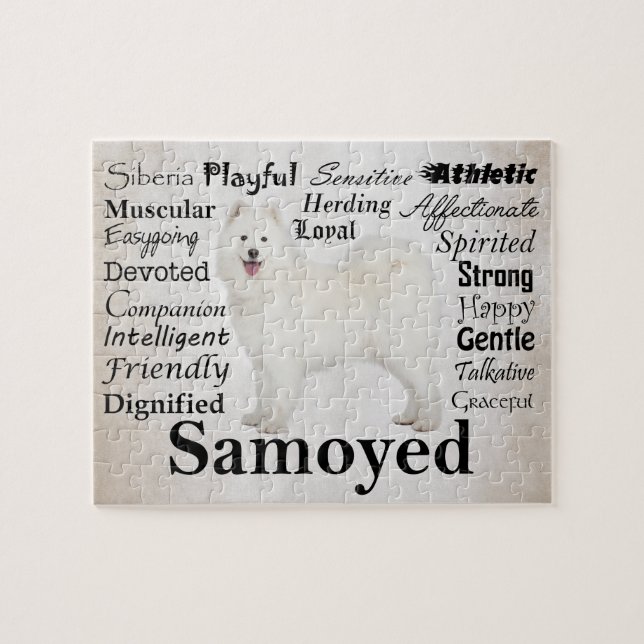 Samoyed-Merkmal-Puzzlespiel Puzzle (Horizontal)