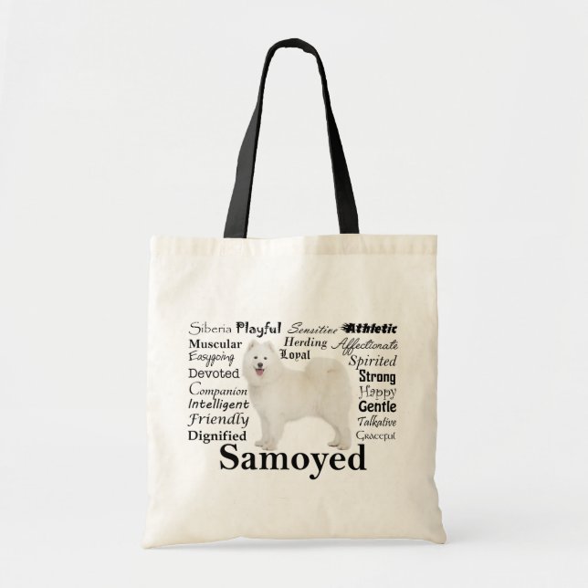 Samoyed-Merkmal-Tasche Tragetasche (Vorne)