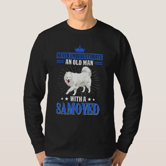 Samoyed Old Man Downer Pet Puppy T-Shirt (Vorderseite)