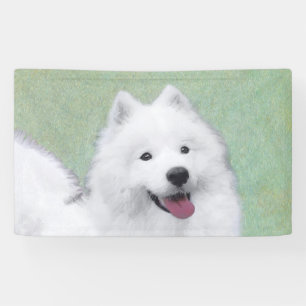 Samoyed Painting - Niedliche Original Dog Art Banner