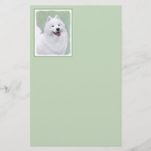 Samoyed Painting - Niedliche Original Dog Art Briefpapier