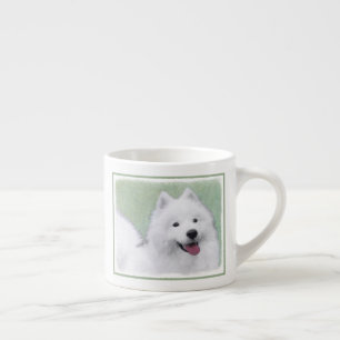 Samoyed Painting - Niedliche Original Dog Art Espressotasse