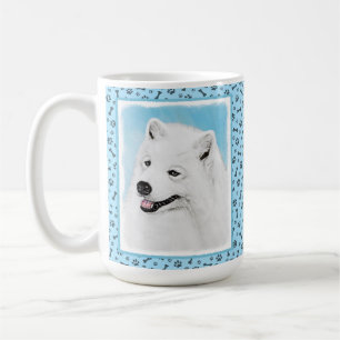 Samoyed Painting - Niedliche Original Dog Art Kaffeetasse