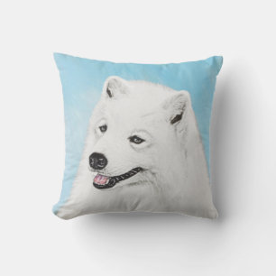 Samoyed Painting - Niedliche Original Dog Art Kissen