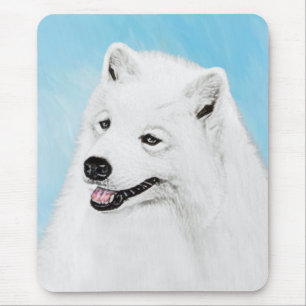 Samoyed Painting - Niedliche Original Dog Art Mousepad