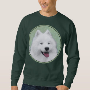 Samoyed Painting - Niedliche Original Dog Art Sweatshirt