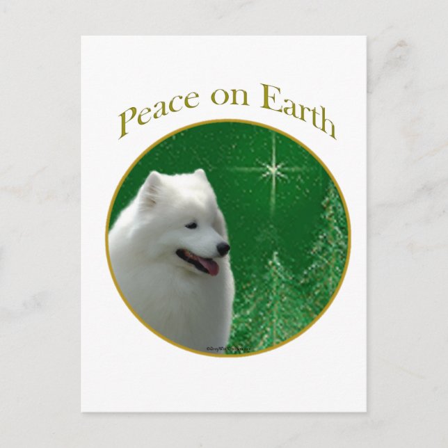 Samoyed Peace Postkarte (Vorderseite)