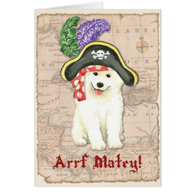 Samoyed Pirate Card (Vorne)