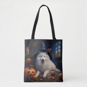 Samoyed Pumpkins Halloween Beängstigend