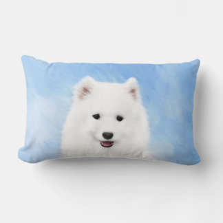 Samoyed Puppy Malerei - Niedliche Original Dog Art Lendenkissen