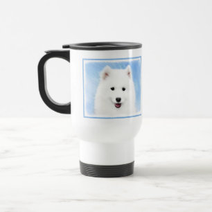 Samoyed Puppy Malerei - Niedliche Original Dog Art Reisebecher