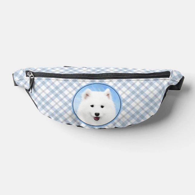 Samoyed Puppy Malerei White Niedlich Original Dog  Bauchtasche (Ablage )
