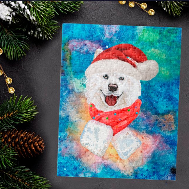 Samoyed Rasse Hund Weihnachten Puzzle (Von Creator hochgeladen)