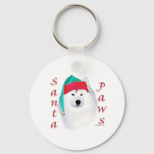 Samoyed Santa Paws Schlüsselanhänger