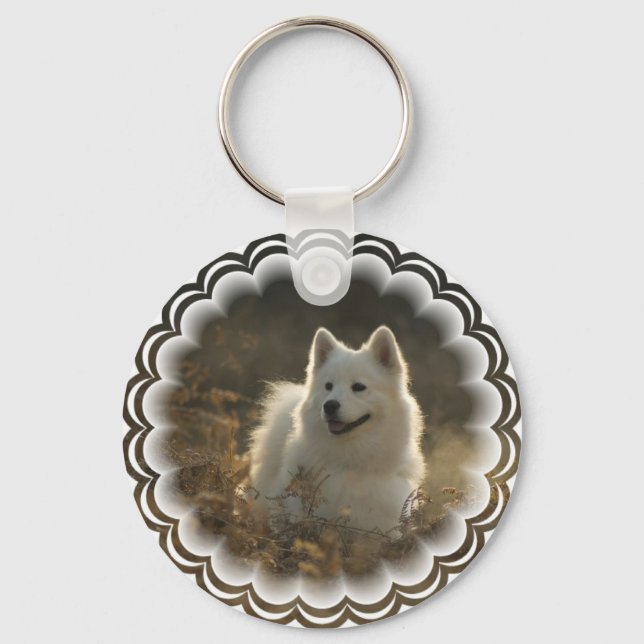 Samoyed Schlüsselanhänger (Vorderseite)