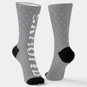 Samoyed Spelzen in Samoyed Hogs Letters Funny Socken