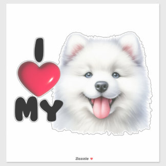 Samoyed Sweetheart Aufkleber