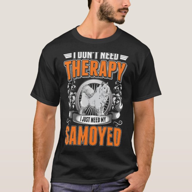Samoyed Therapie T-Shirt (Vorderseite)