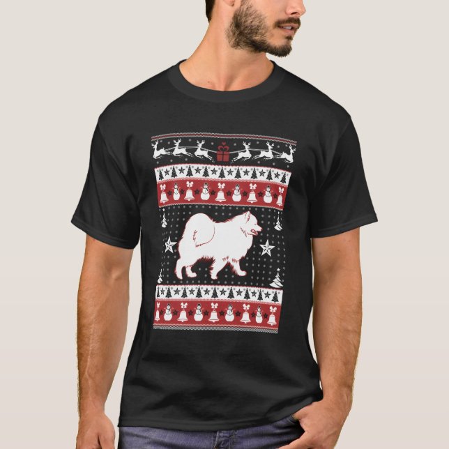 Samoyed UgulChristmas Sweater Xmas T - Shirt - Sam (Vorderseite)