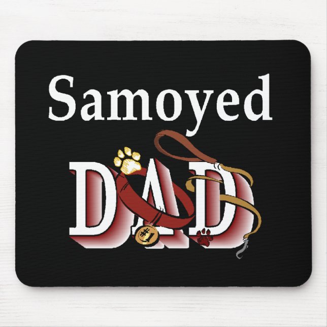 Samoyed Vater Geschenke Mousepad (Vorne)