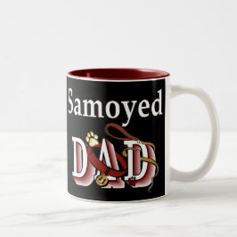 Samoyed Vater Geschenke Zweifarbige Tasse