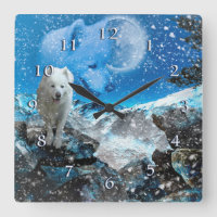 SAMOYED VOLLMOONWINTER