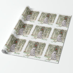 Samoyed-Weihnachten Geschenkpapier