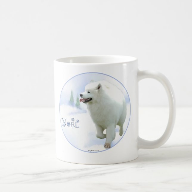 Samoyed Weihnachten Kaffeetasse (Rechts)