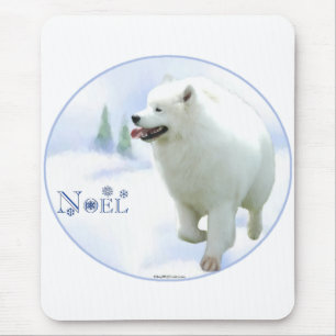 Samoyed Weihnachten Mousepad