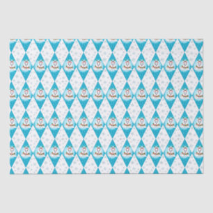 Samoyed Winter Holiday Diamond Muster Seidenpapier