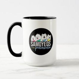Samoyeds des Emblems der Halbinsel Tasse