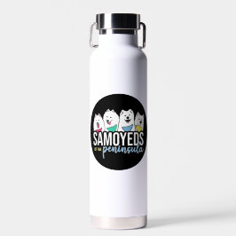 Samoyeds des Emblems der Halbinsel Trinkflasche