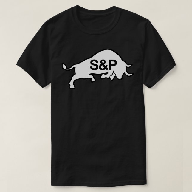 SampampP Bull Black ampamp Weiß T-Shirt (Design vorne)
