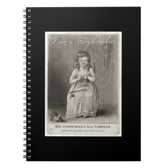 Samplermakers gewundenes Notizbuch ~ von Notizblock (Vorderseite)