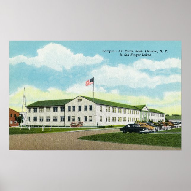 Sampson Air Force Base-Gebäude Poster (Vorne)