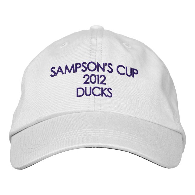 SAMPSON'S CUP 2012 DUCKS BESTICKTE KAPPE (Vorderseite)