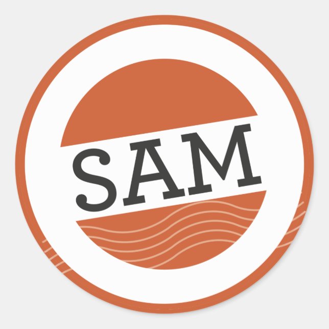 Sam's Umschlag Aufkleber Sticker (Vorderseite)
