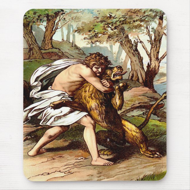 samson, das ein kleines Löwe mousepad tötet (Vorne)