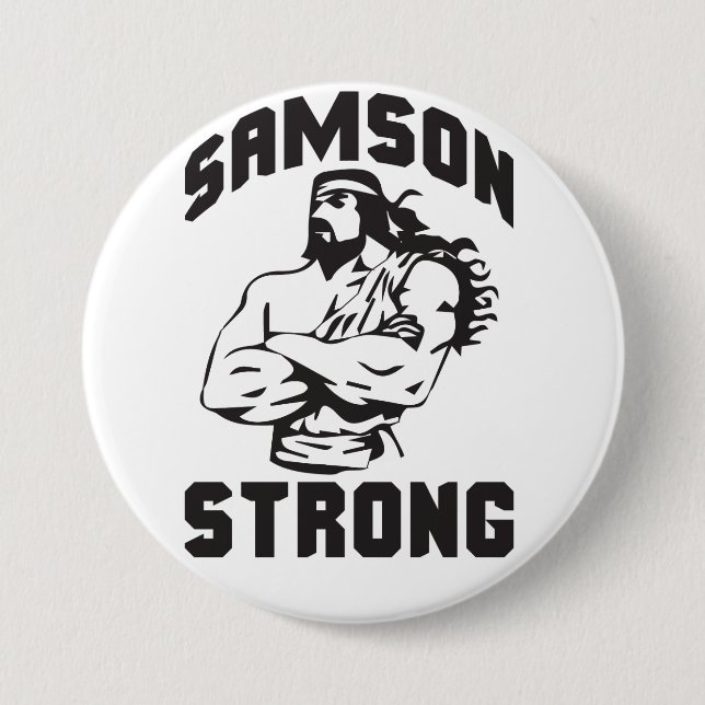 Samson Strong - Bodybuilding Button (Vorderseite)