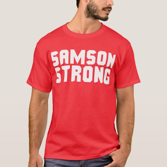 Samson Strong - Bodybuilding T-Shirt (Vorderseite)